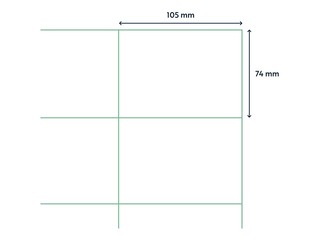 Etiketid Rillprint, A4, 105x74 mm, 100 lehte, valge 