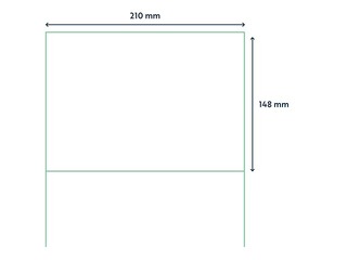 Uzlīmes Rillprint, A4, 210x148 mm,100 loksnes, baltas 