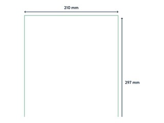 Labels Rillprint, A4, 210x297 mm, 100 sheets, white