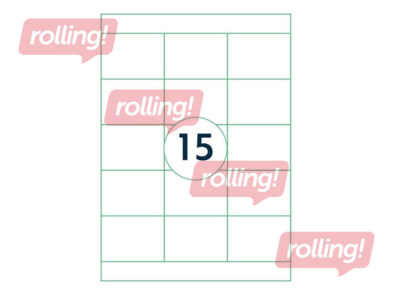 Etiketid Rillprint, A4, 70x50.8 mm, 100 lehte, valge 