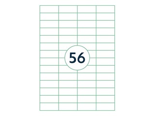 Etiketid Rillprint, A4, 52.5x21.2 mm, 100 lehte, valge 