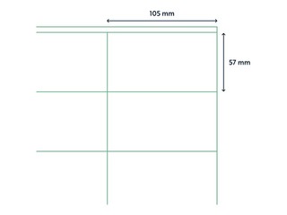 Etiketid Rillprint, A4, 105x57 mm, 100 lehte, valge 