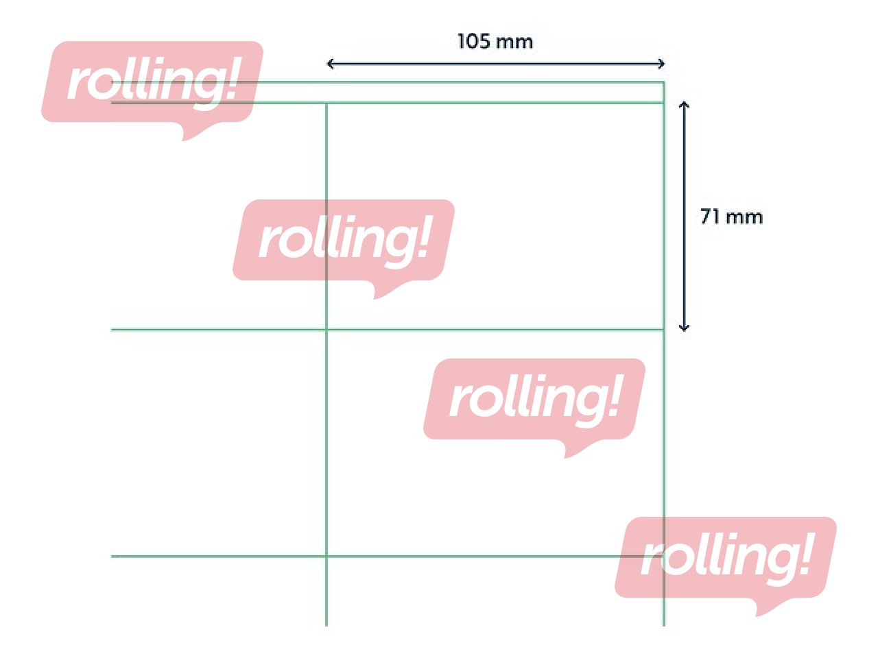 Etiketid Rillprint, A4, 105x71 mm, 100 lehte, valge 