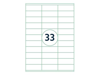 Etiketid Rillprint, A4, 70x26 mm, 100 lehte, valge 