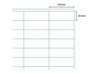 Etiketid Rillprint, A4, 70x26 mm, 100 lehte, valge 