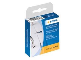 Reinforcement rings self-adhesive Herma,12 mm, transparent, 500 pcs.