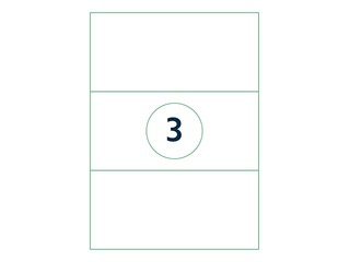 Etiketid Rillprint, A4, 210x99 mm,100 lehte, valge 