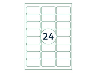 Etiketid Rillprint, A4, 63.5x33.9 mm, 100 lehte, valge 