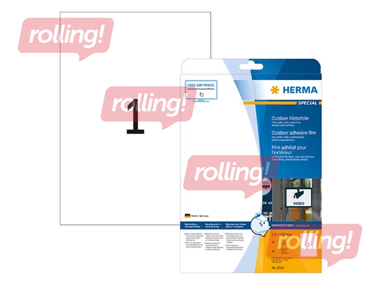 Ilmastikukindlad etiketid A4 , 210x297 mm valge, 10 tk.