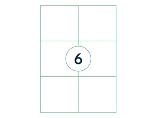 Etiketid Rillprint, A4, 105x99 mm,100 lehte, valge