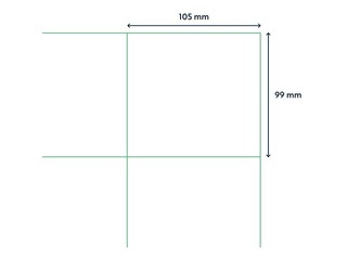 Наклейки Rillprint, A4, 105x99 мм,100 листов, белые 