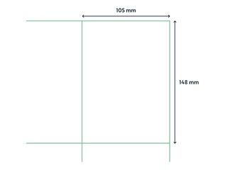 Наклейки Rillprint, A4,105x148 мм, 1000 листов, белые