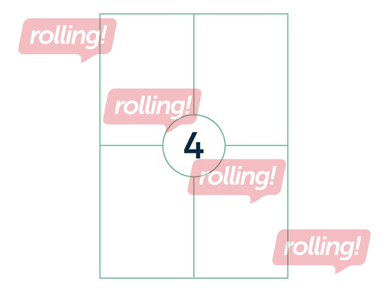 Uzlīmes Rillprint, A4,105x148 mm, 1000 loksnes, baltas 