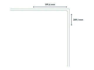 Etiketid Rillprint, A4, 199.6x289.1 mm,100 lehte, valge (Ümarad nurgad)