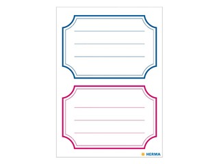 Vihikuetiketid Herma Vario, sinine i punane, 78x53mm