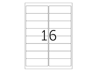 Aadressisildid Herma Premium A4, 99,1 x 33,8 mm, valge