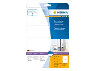 Kleepsud Herma A4, 192 x 61 mm, valge