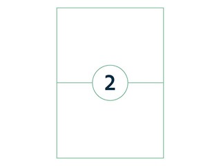 Etiketid Rillprint, A4, 210x148 mm, 1000 lehte, valge