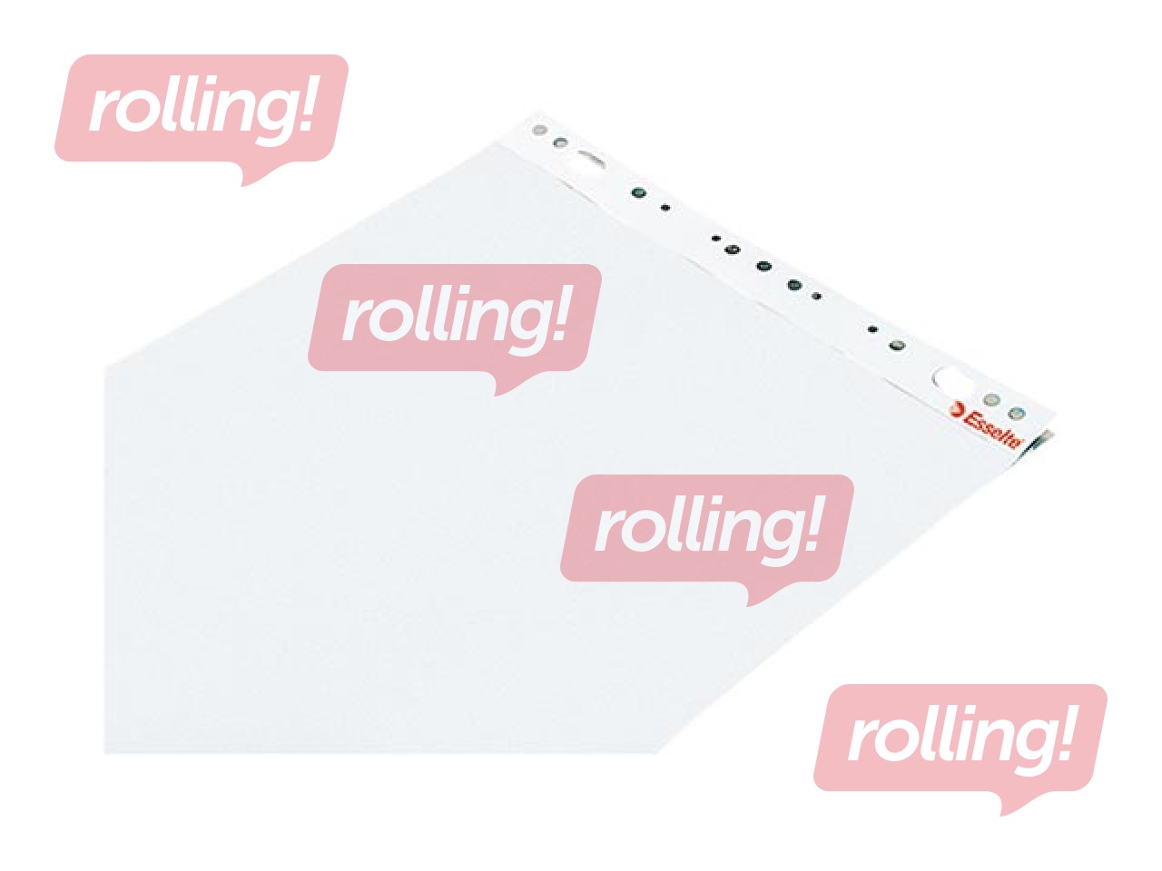 Flipchart pad Esselte, white, 60x85cm, 50 sheets