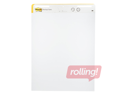 Loengtahvli paber Post-it, valge, 63.5x77.4cm, 30 lehte