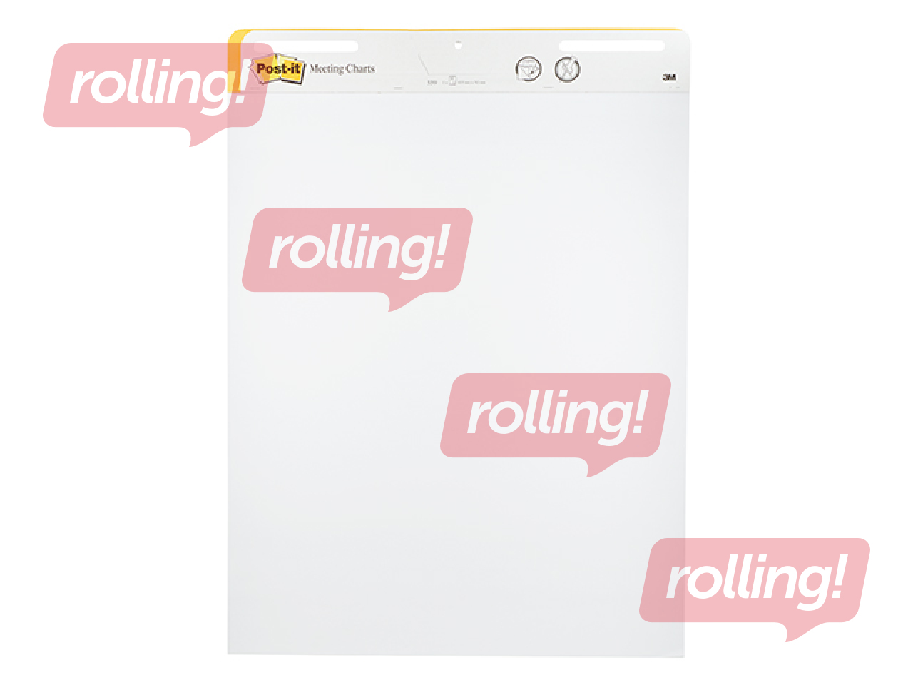 Post-it Easel Pads 559, white, 63.5x77.4cm, 30 sheets