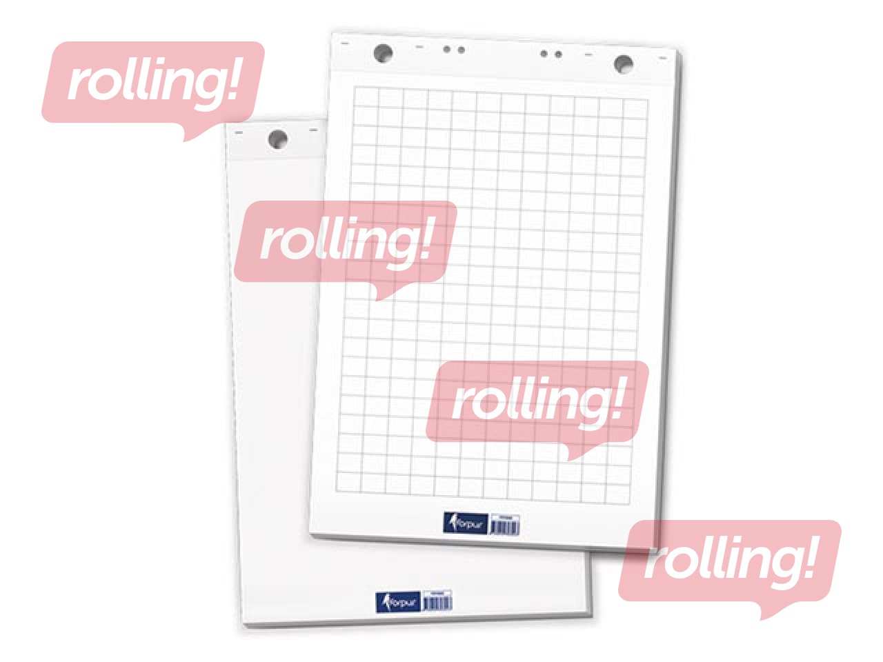 Flipchart pad Forpus, white, 60g, 60x85cm, 20 sheets