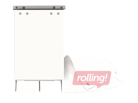 Papīra flipčarta bloks SM·LT, balts, 80g, 59.4x84cm, 50 lapas, 4 caurumi 