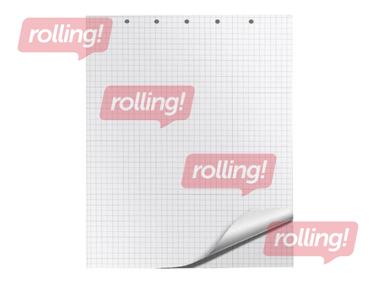 Flipchart pad Q-CONNECT, squared, 65x100cm, 20 sheets