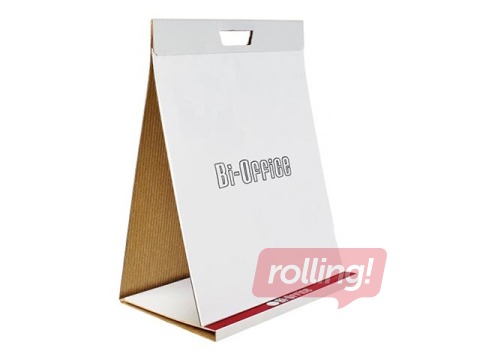 Flipchart pad Bi-Office, self-adhesive, white, 50x58.5cm, 20 sheets