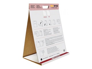 Paberiplokk Bi-Office, isekleepuv, valge, 50x58.5cm, 20 lehte