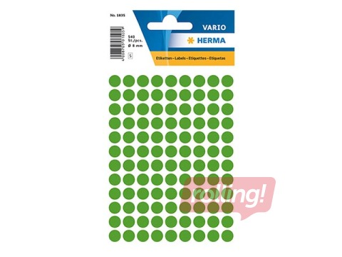 Multi-purpose labels Herma, 8 mm, green