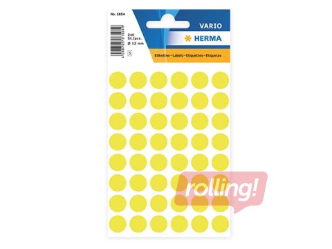 Multi-purpose labels Herma, 13 mm, yellow