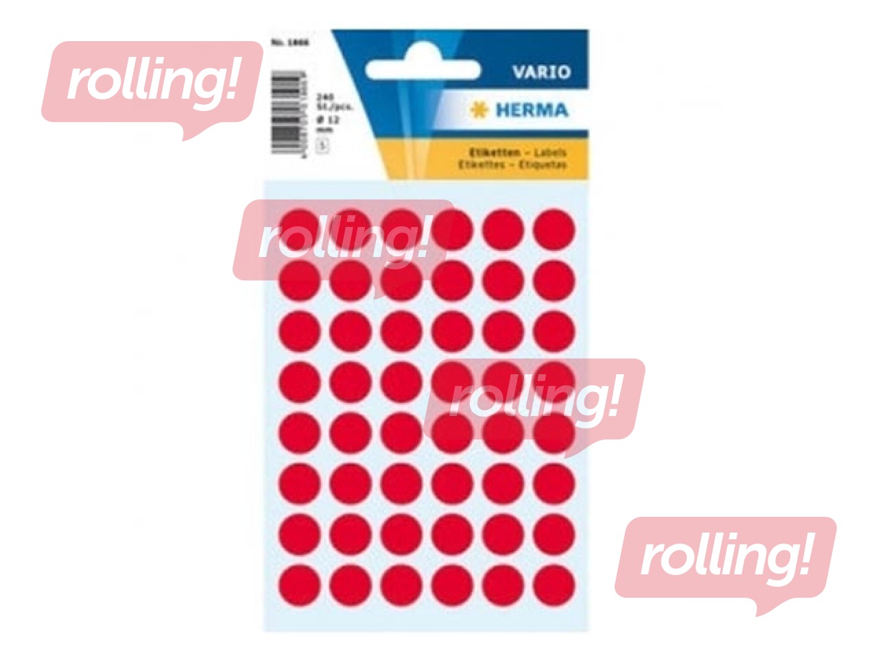 Multi-purpose labels Herma, 13 mm, red