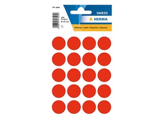 Etiketid, mitmeotstarbelised, Herma, 19 mm, punane