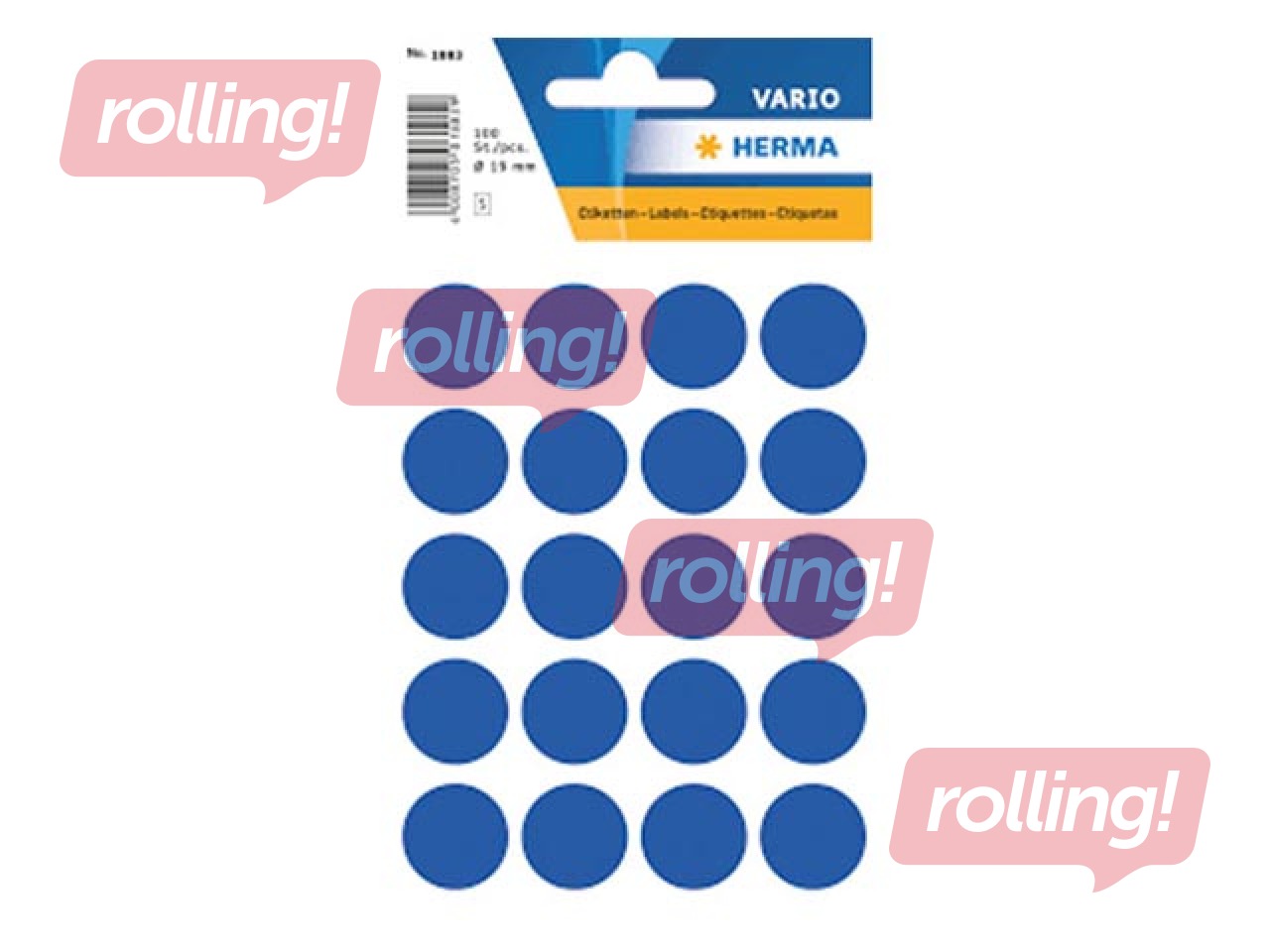 Etiketid, mitmeotstarbelised, Herma, 19 mm, tumesinine