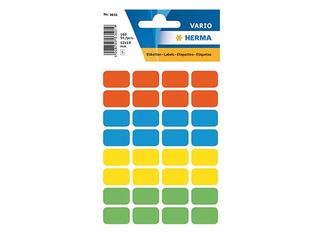 Uzlīmes Herma,12x19 mm, dažādas krāsas, 160 gab.