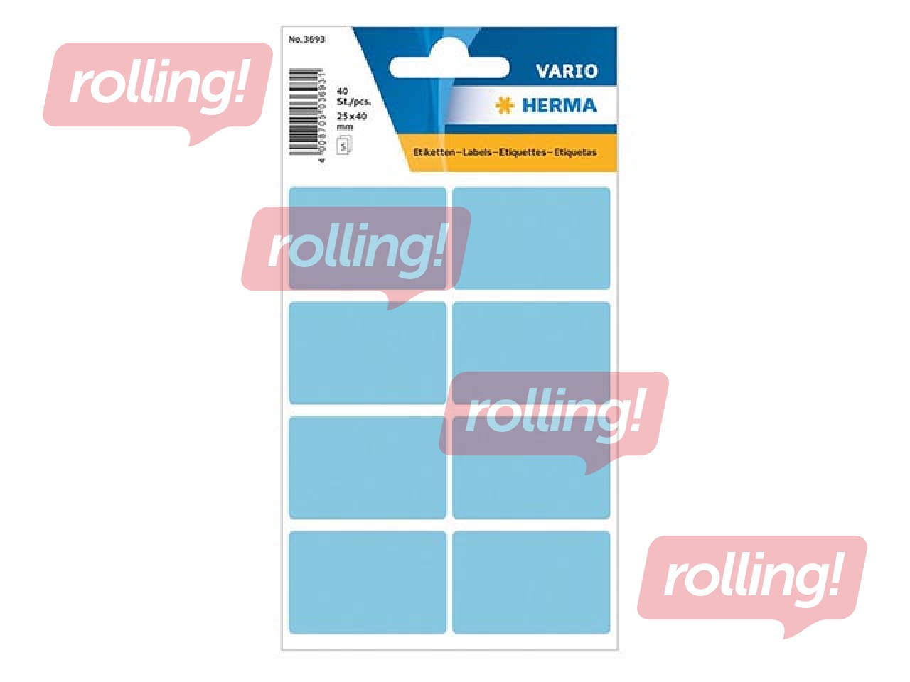 Multi-purpose labels Herma Vario, 25x40 mm, blue