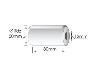 Cash tape, thermo, 80x50mm x 35m, 6 pcs.