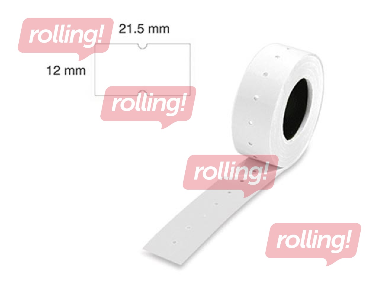 Маркировочные наклейки 21.5 x 12 мм, белые