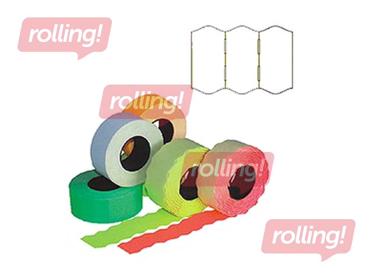 Marking labels 22 x 12 mm, white