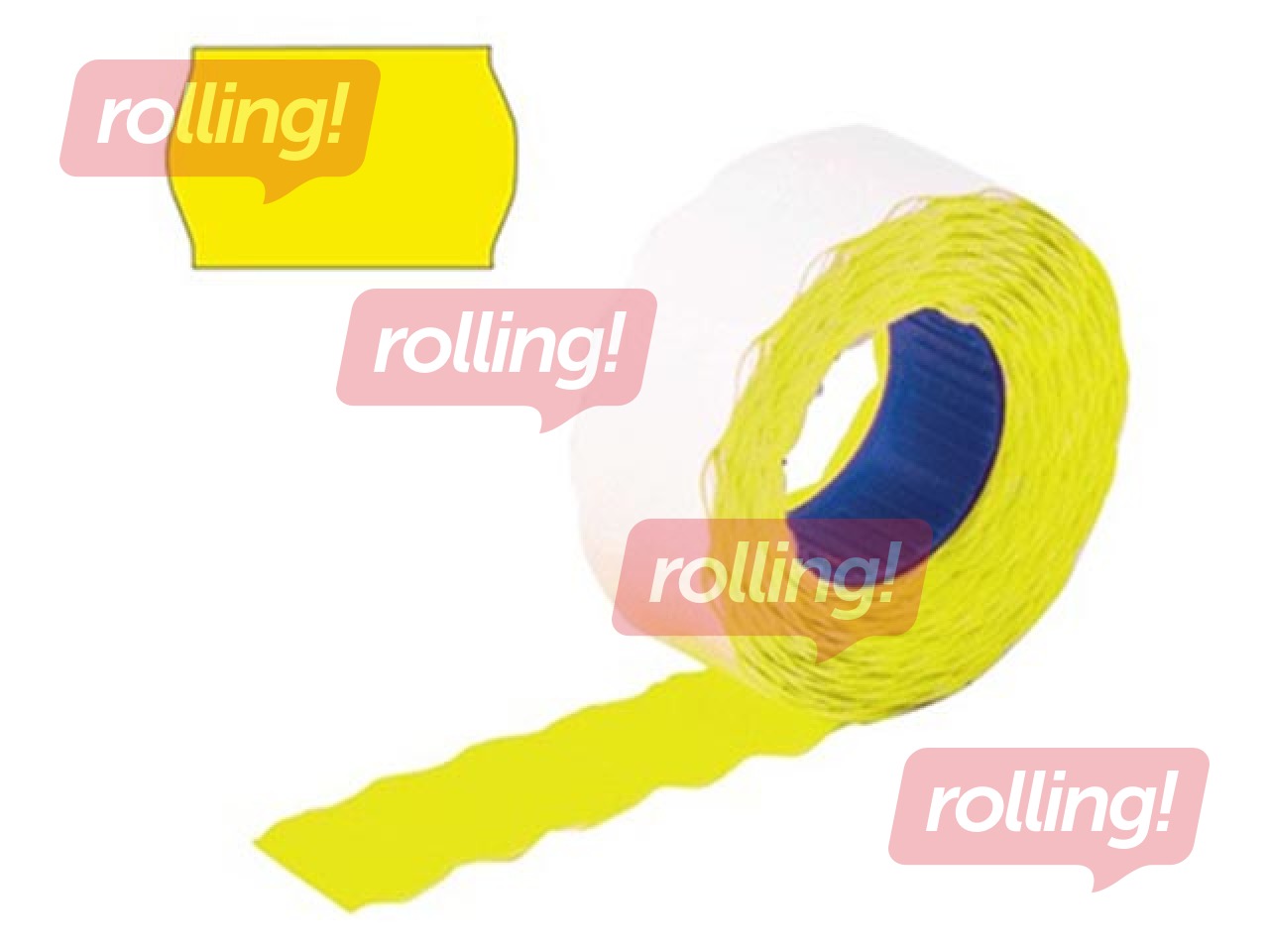 Marķēšanas uzlīmes 26 x 12 mm, dzeltenas