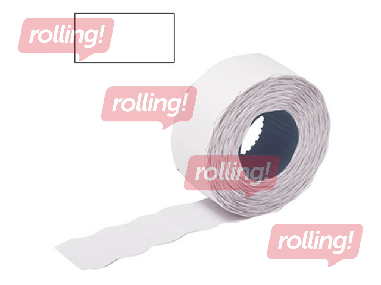 Marking label 26 x 16 mm, regular corners, white