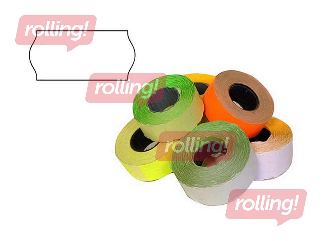 Hinnasildid 26 x 12 mm, valge