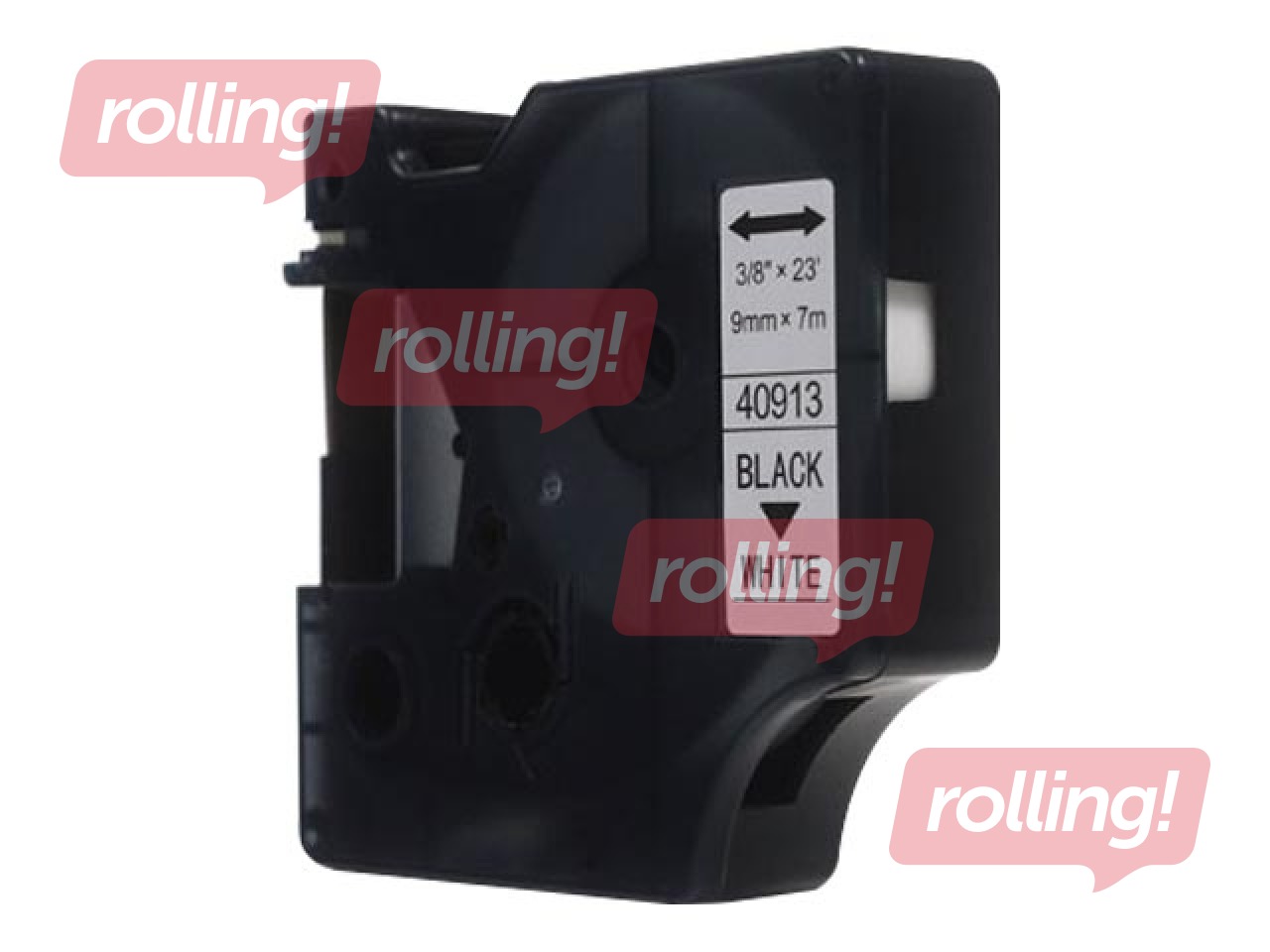 Alternatīva marķēšanas lente DYMO D1, 12 mm x 7 m, melni burti uz dzeltena fona (S0720580)