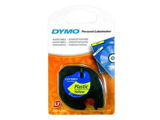 Markeerimislint Dymo, 12 mm x 4 m, plastik, kollane