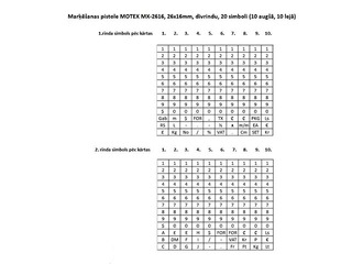 Marking gun MOTEX, MX-2616, printing in two lines