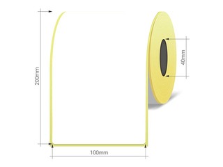 Thermal stickers in a roll, 100x200 mm, TermoEko, 250 pcs