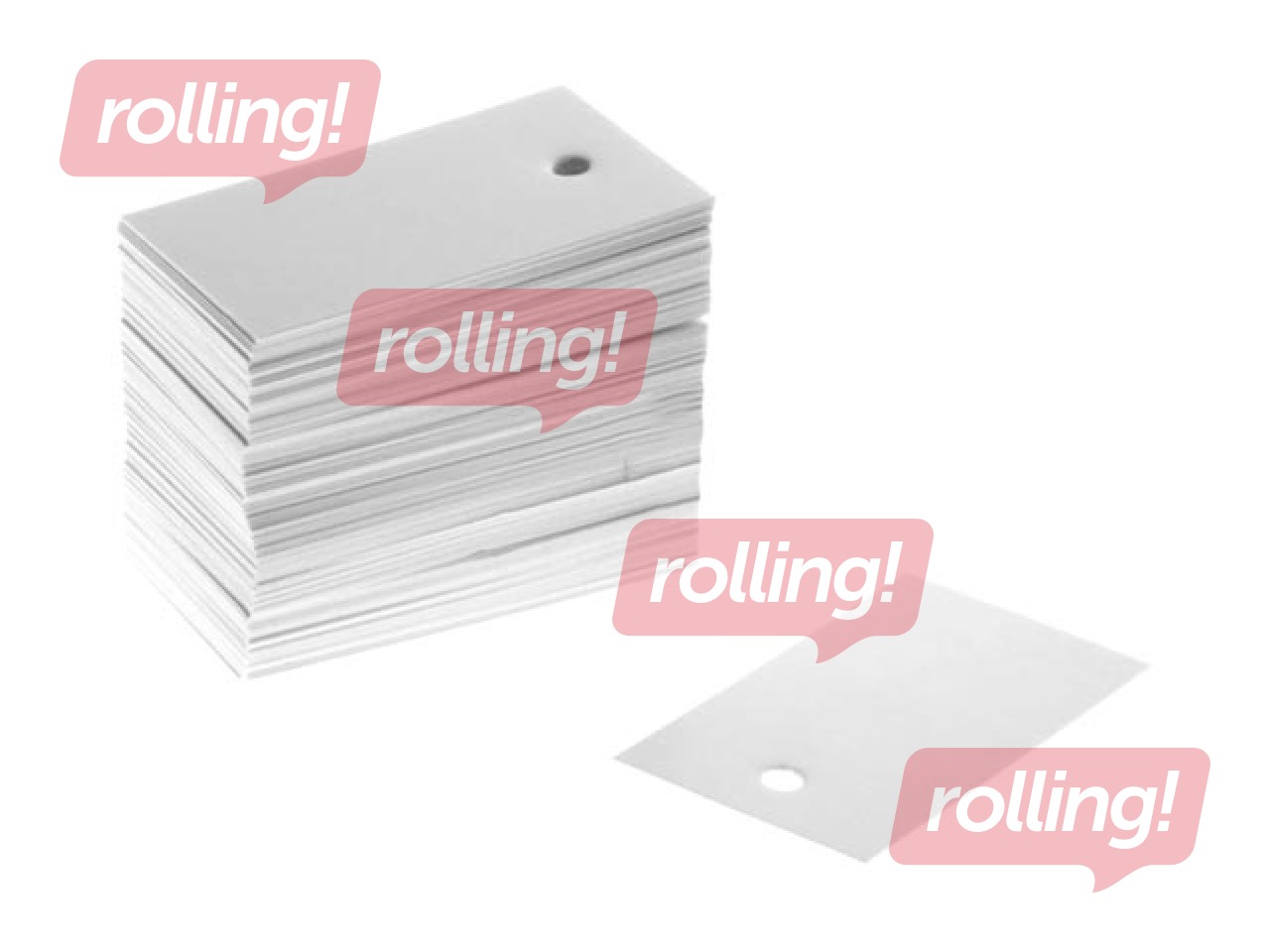 Sildid 49 x 28 mm, 100 tk, valge