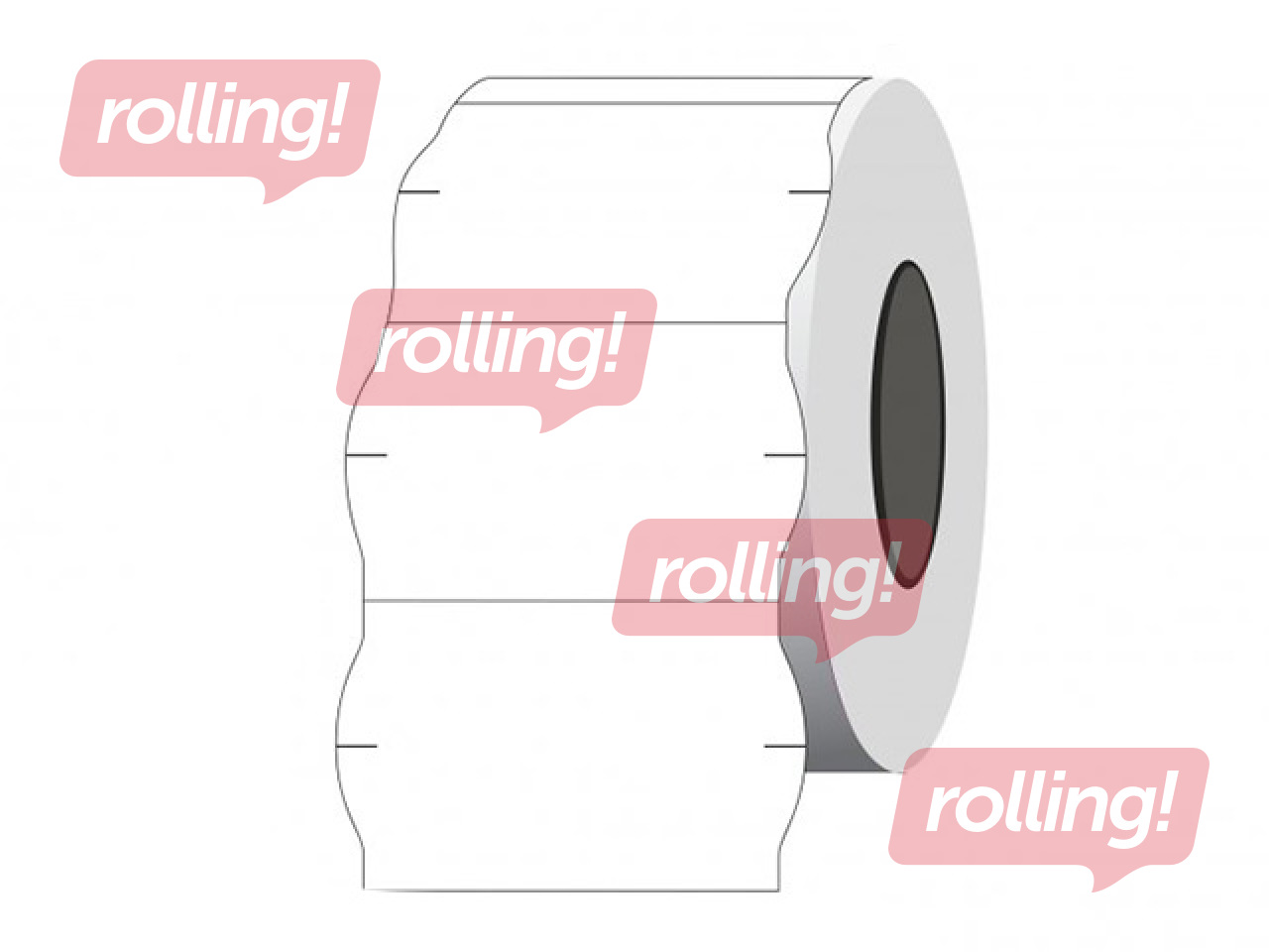 Маркировочные наклейки, с лёгким клеем, белые, 26x16мм, 1000шт