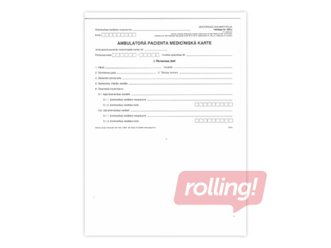 Outpatient Medical Record, A5DK+4 sheets